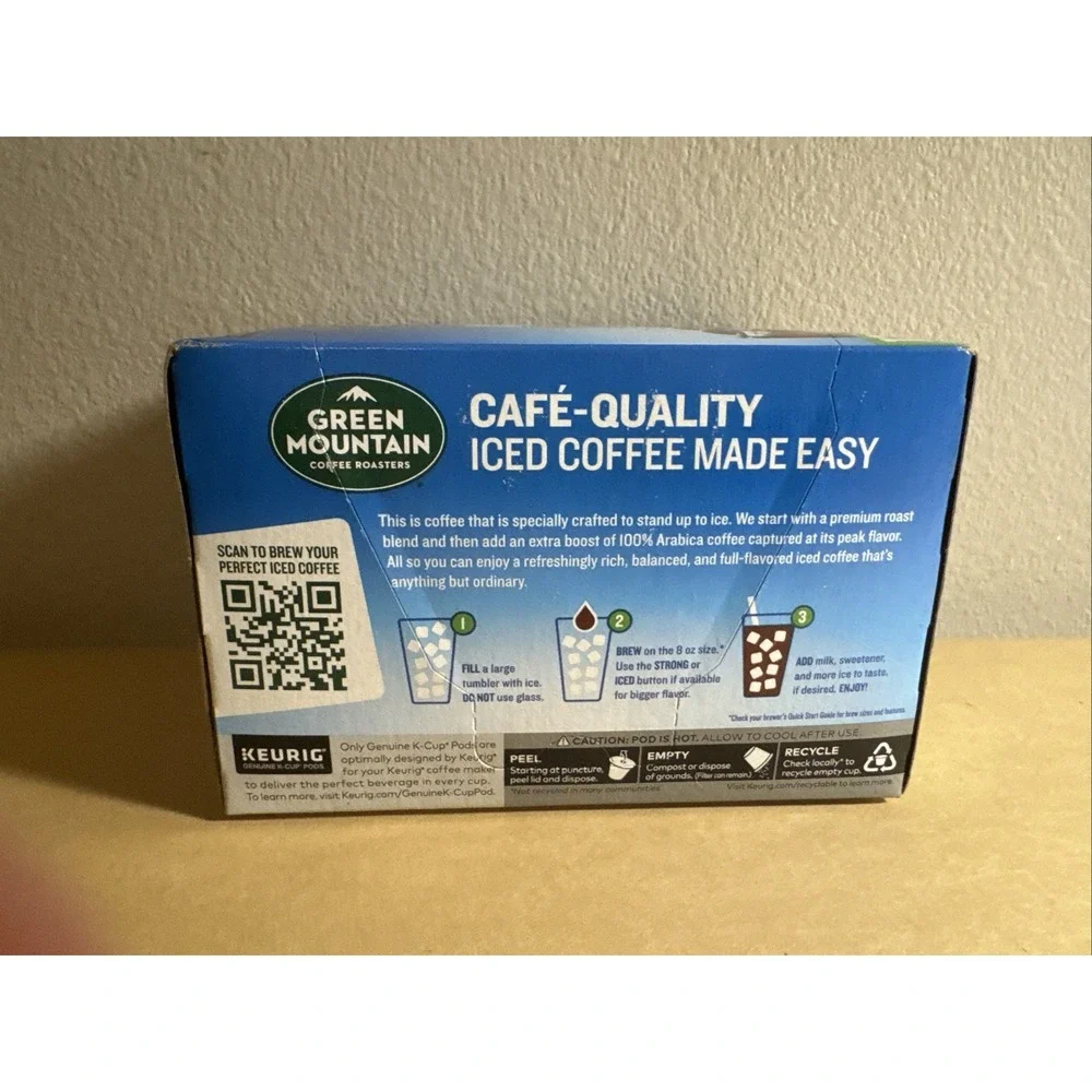 Green Mountain Iced Hazelnut Cream Keurig K-Cup Coffee‎ Pods 36 Count New